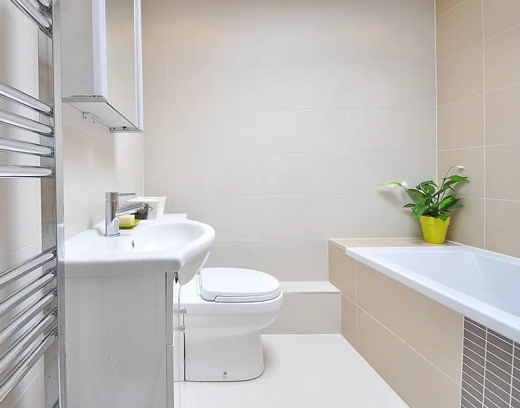 Badwandfliesen-Beige